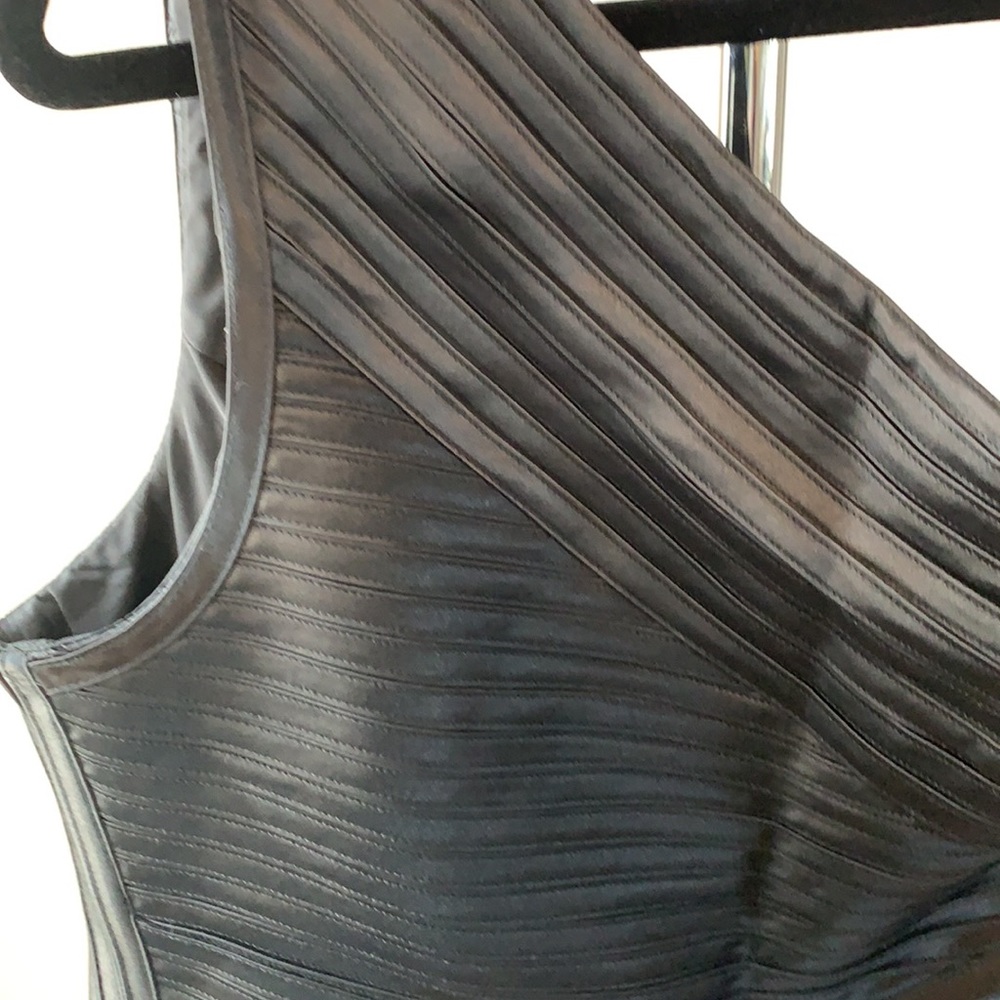 BCBGMaxAzria One-Shoulder Black Mini Dress - Picture 10 of 13